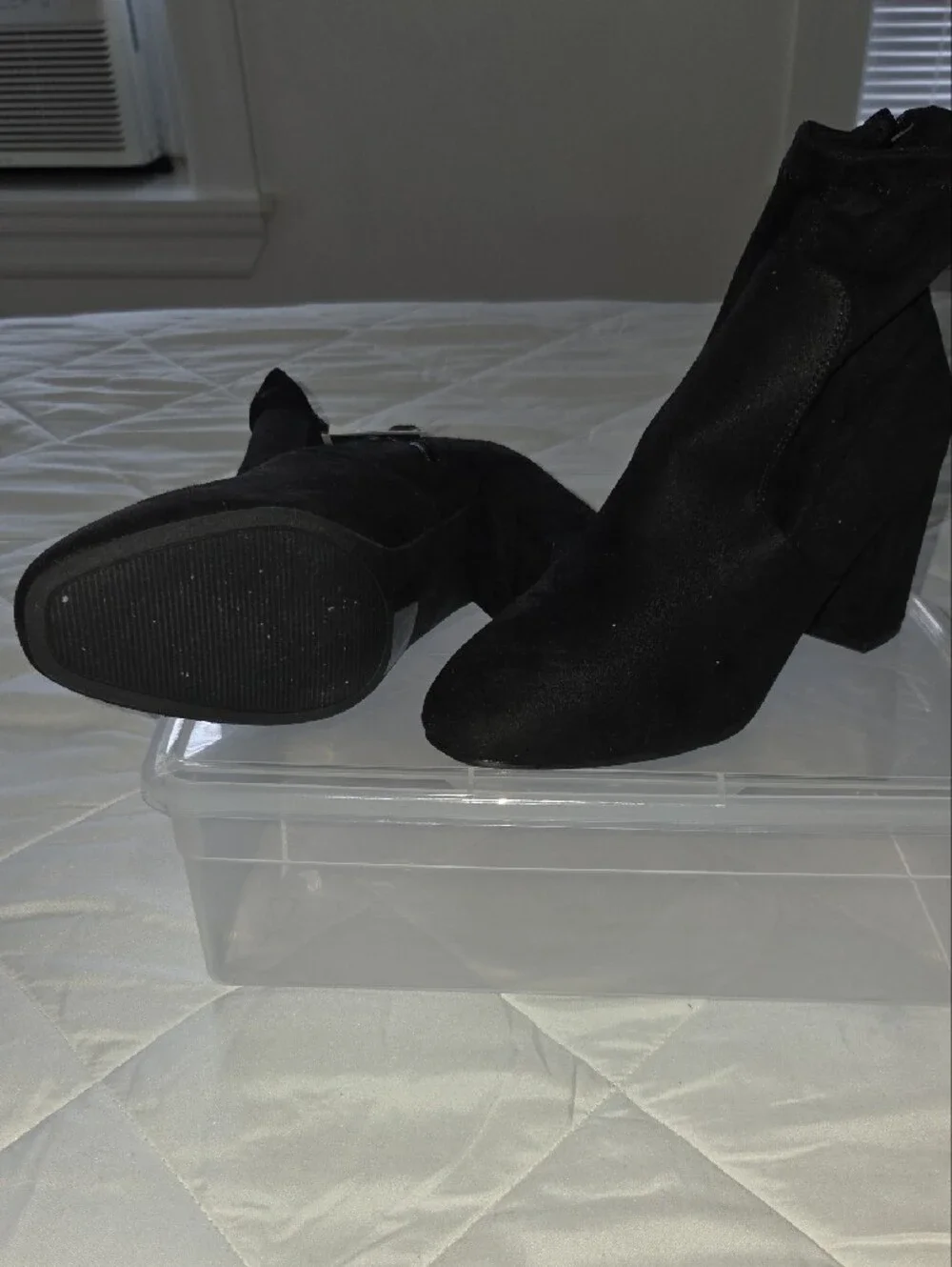 Women's Black Block Heel Ankle Boots - Rachel Zoe